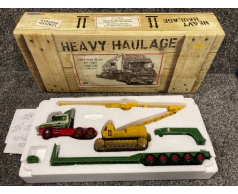 Corgi Heavy Haulage Scania T King Trailer with Tower Crane Load 1:50 scale in original box