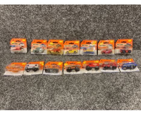 Matchbox Mattel Wheels 1998 range die cast cars all boxed x14