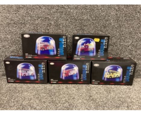 Corgi nine double nine fire rescue vehicles to include Dennis F12 Pump Ladder x5 all boxed