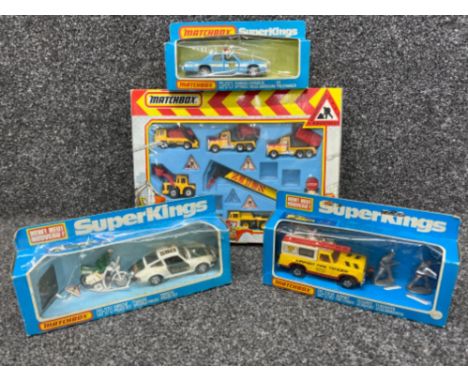 Matchbox superkings die cast K-75, K-71, K-78 and matchbox construction all in original boxes