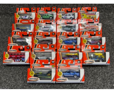 Matchbox die cast cars x18. Mattel wheels numbers between 2-50 all in original boxes