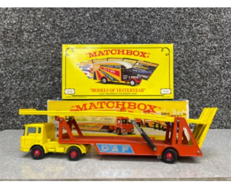 Matchbox major pack M-8 transporter in original box and 1931 Morris courier van in box