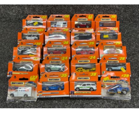 Matchbox Mattel wheels die cast vehicles x20. Numbers between 23-38 all in original boxes