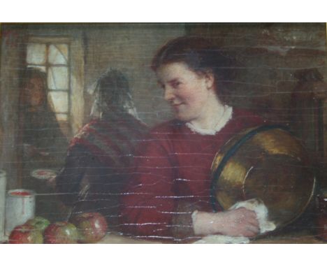 SIR WILLIAM FETTES DOUGLAS, PRSA (1822-1891) SAMPLING THE JAM Signed with initials and dated 75, oil on panel 12.5 x 17.5cm.;