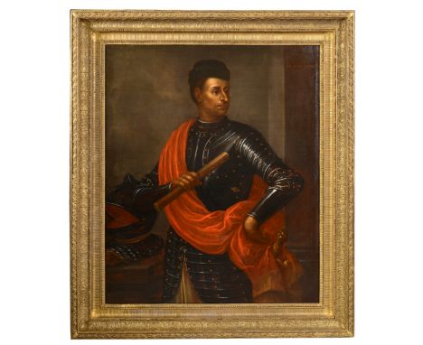 MANNER OF CHRISTOFANO ALLORI (1577-1621) PORTRAIT OF A CONDOTTIERE, TRADITIONALLY SAID TO DEPICT NICCOLO DA TOLENTINO (c.1350