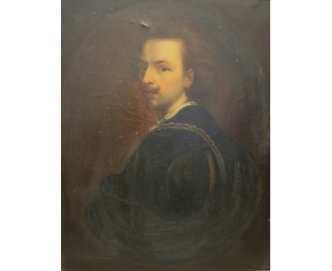 AFTER SIR ANTHONY VAN DYCK (1599-1641) SELF PORTRAIT Oil on canvas 80 x 63cm. * A 19th Century copy after Van Dyck's original
