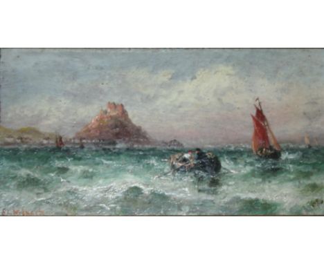 SARAH LOUISE KILPACK (1840-1909) OFF GOREY Signed, bears title on label verso, oil on panel 7 x 13.5cm. ++ Good condition