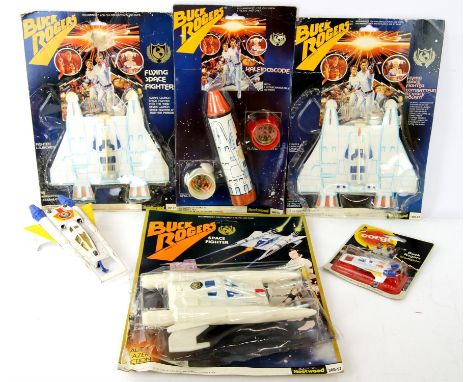 Buck Rogers in the 25th Century..- a group of six related models, comprises Corgi 647 Buck Rogers Starfighter, early 1980s; C