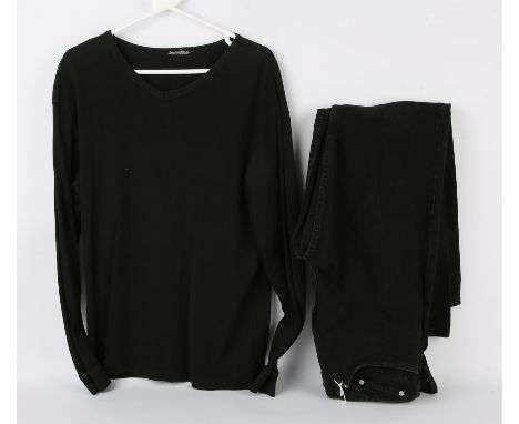 What Dreams May Come (1998) Original Cuba Golding Jr. Costume.- comprises: a pair of black cotton jeans, label reads Cut LM 6