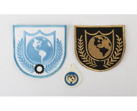 Buck Rogers in the 25th Century (1979-1981) - Three replica uniform badges, from the television series, comprises: Earth Dire