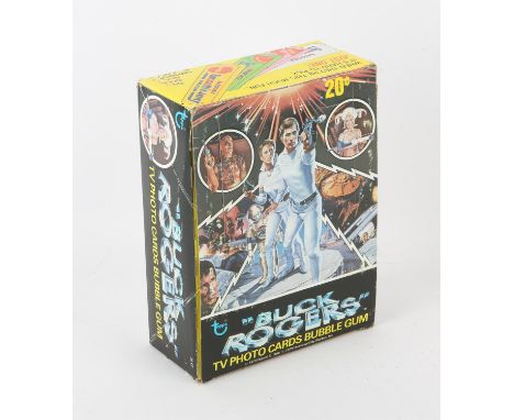 Buck Rogers.- Topps Trading TV Bubble Gum Cards, 1979,  36 sealed pictorial wax packets, each pack with 10 photo. cards, 1 st