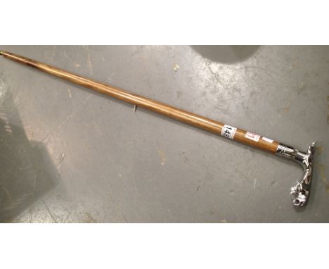 Jaguar handled walking stick