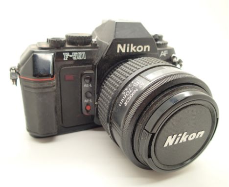 35mm Nikon F-501 AF camera with Nikkor 35-70mm lens 