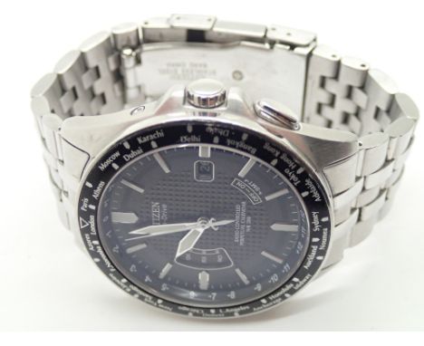 Gents Citizen Eco Drive wristwatch CONDITION REPORT: This item is working at lotting.