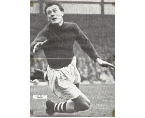 Jack Kelsey signed 8x6 b/w newspaper photo. (19 November 1929- 18 March 1992) was a Welsh international football goalkeeper, 