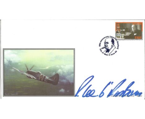 D-Day Pegasus Bridge veteran R Lee, 6th Airborne signed 2004 BHC Hawker Typhoon cover. Good Condition. All signed pieces come