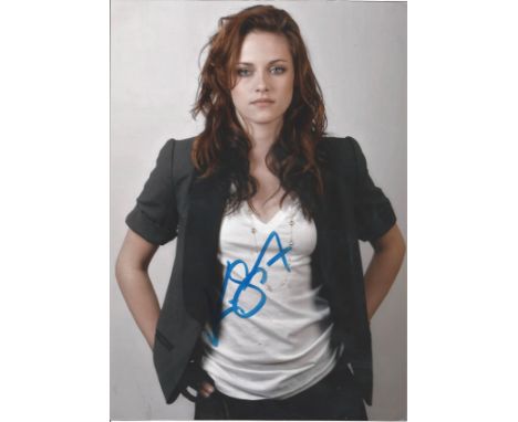 Movies Kristen Stewart 10x8 signed colour photo. Kristen James Stewart is an American actress, model and director. She is the
