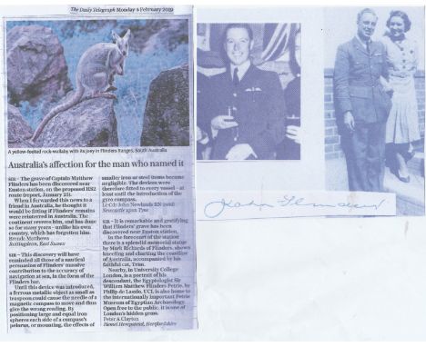 RARE signature of PILOT OFFICER (later) SQUADRON LEADER JOHN FLINDERS 32 Squadron Battle of Britain. In the thick of the figh