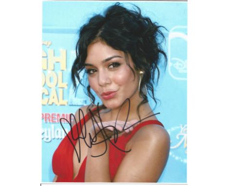 Movies and Music Vanessa Hudgens 10x8 signed colour photo. Vanessa Anne Hudgens is an American actress and singer. After maki
