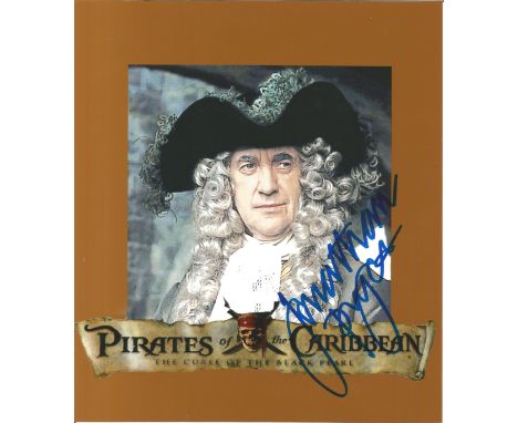Jonathan Pryce signed 8x8 colour photo from Pirates of the Caribbean. Welsh actor and singer. After studying at the Royal Aca