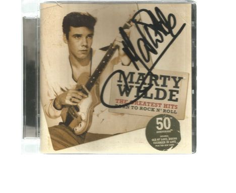 Marty Wilde signed CD sleeve. Disc included. Good Condition. All signed pieces come with a Certificate of Authenticity. We co
