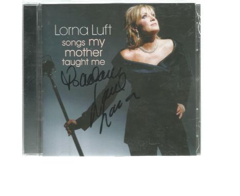 Lorna Luft signed CD sleeve. Disc included. Good Condition. All signed pieces come with a Certificate of Authenticity. We com