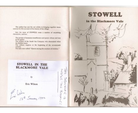 Rare unusual signed Victoria Cross item 'STOWELL IN THE BLACKMORE VALE' by LIEUTENANT COLONEL ERIC CHARLES TWELVES WILSON VC 