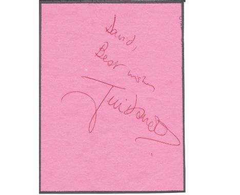 Jill Dando signed album page. (9 November 1961 - 26 April 1999) was an English journalist, television presenter, and newsread