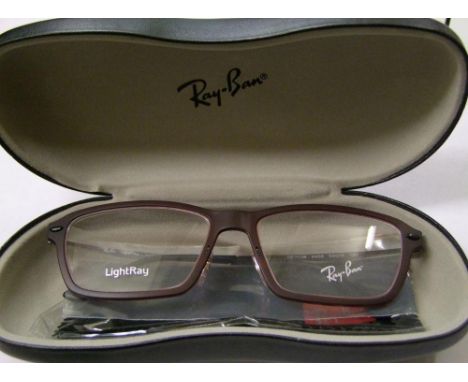 Five pairs of Ray Ban light ray glasses: including cases.