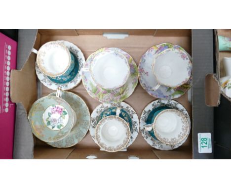 A mixed collection of items to include: Royal Albert Kentish Rockery Cups and Saucers, Seconds Regal Series Coffee cups etc 