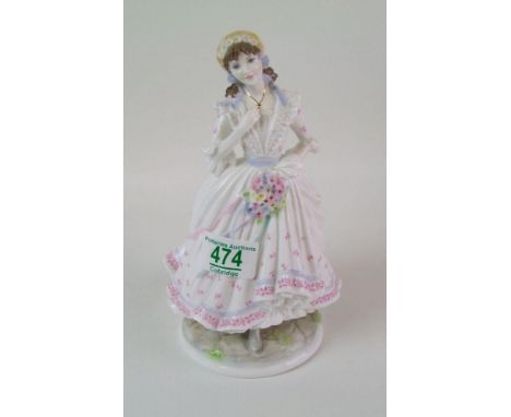 Royal worcester figure The Village Bride: limited edition 