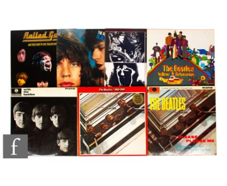 The Beatles/Rolling Stones - A collection of LPs to include four Beatles -&nbsp;Please, Please Me, UK Mono, third pressing, P