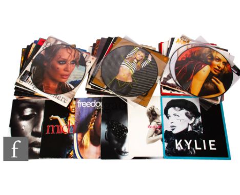 Various Female Artists - A collection of 1990s/2000s 12'' singles and picture discs, including four Kylie picture discs Choco