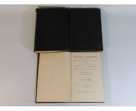 Book: Bibliotheca Cornubiensis, A Catalogue of the Writings, both Manuscript and Printed, of Cornishmen, and of Works relatin