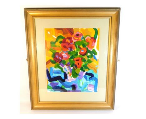 A framed watercolour painting by Marjana Wjasnova, also known as Marianne Watling, of Russian/Polish heritage, 1990's Royal A