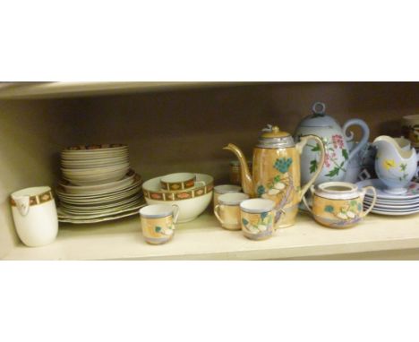 Ceramic teaware: to include Royal Worcester Evesham pattern; and Czechoslovakian Victoria pattern          OS9