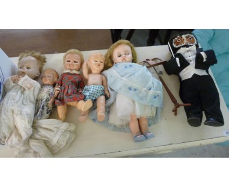 Dolls and soft toys: to include Chiltern and Kaden examples        BSR