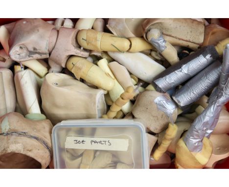Large collection of puppet body parts consisting of mainly torsos and limbs all made by Phil Eason (2). Provenance: The Phil 