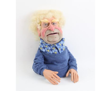 Blonde hair male puppet designed and built by Phil Eason, 38 cm. Provenance: The Phil Eason Collection. No copyright is assig