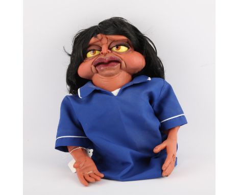 'Speak Easy' Nurse puppet from a pilot for Channel 4 / Mayfly television, designed and built by Phil Eason, 38 cm. Provenance
