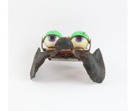 Puppet eye section with moveable eyes made by Phil Eason, 15 cm across. Provenance: The Phil Eason Collection. No copyright i