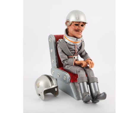 Seated spaceman puppet, designed and built by Phil Eason for a private project, 45 cm approx. Provenance: The Phil Eason Coll