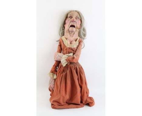 Old lady puppet, built and designed by Phil Eason, 75 cm. Provenance: The Phil Eason Collection. No copyright is assigned wit