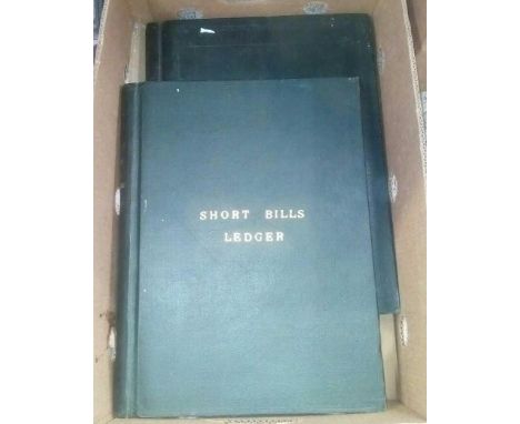 2 VINTAGE WESTMINSTER BANK LEDGERS CIRCA 1950 MOSTLY UNUSED