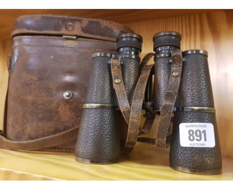 VINTAGE CARL ZEISS JENA TELEDUZ 12 X BINOCULARS WITH CASE