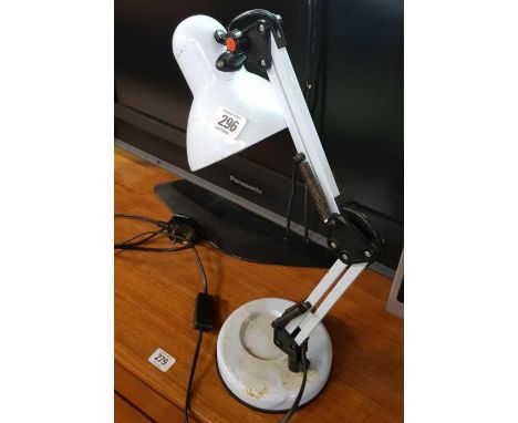 WHITE ANGLE POISE STYLE LAMP 
