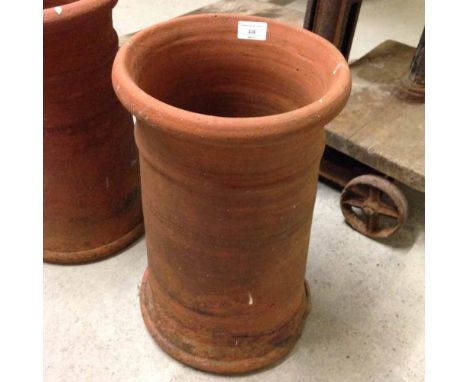 Vintage terracotta chimney pot approx 46cm tall.