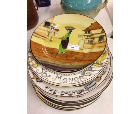 12 Seriesware plates including 11 Royal Doulton & 1 AJ Wilkinson