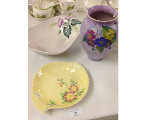 3 pieces of Carltonware to include bowl & vase.