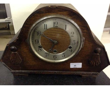 A c1930's continental mantle clock